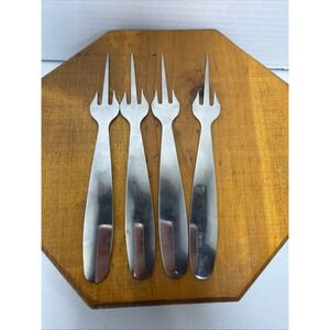 Vintage German INOX Rostfrei‎ Stainless Steel Meat Carving Forks – Set of 4